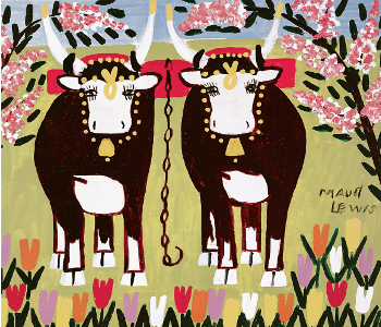 Glamorous cow with long eyelashes